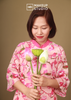 Áo dài truyền thống - hoa hồng