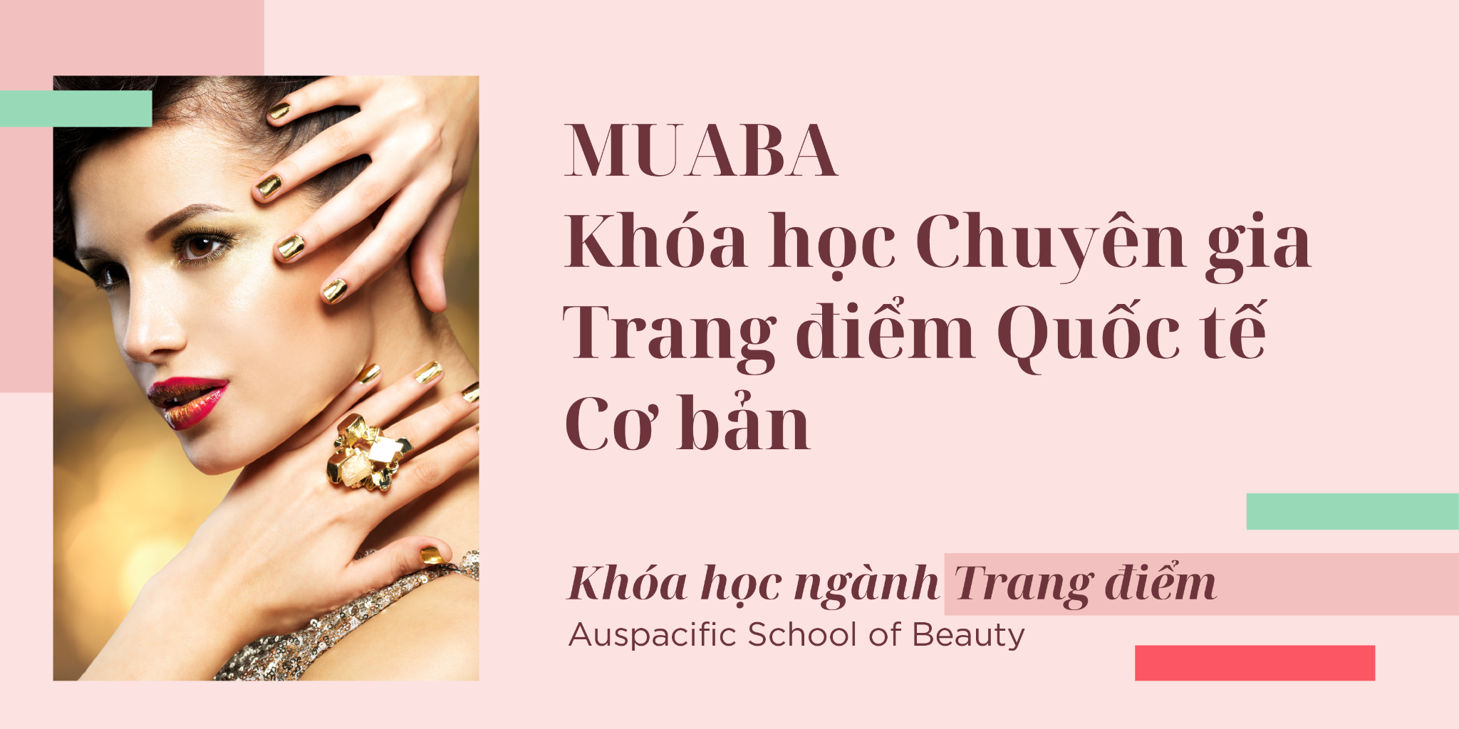 MUABA Khóa học Chuyên gia trang điểm quốc tế cơ bản
