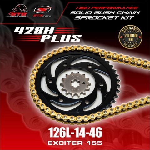 Bộ nhông sên dĩa STB cho Xe Exciter 155cc 428Hplus