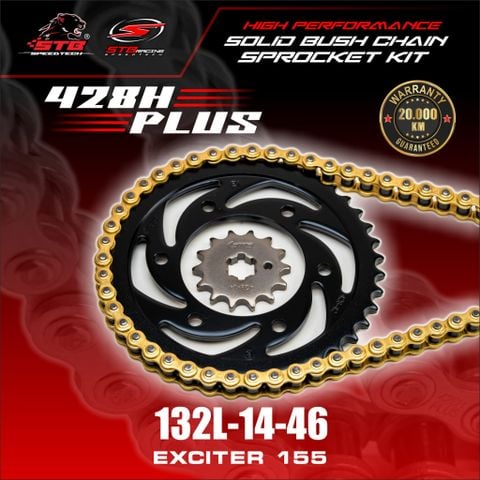 Bộ nhông sên dĩa STB cho Xe Exciter 155cc 428Hplus