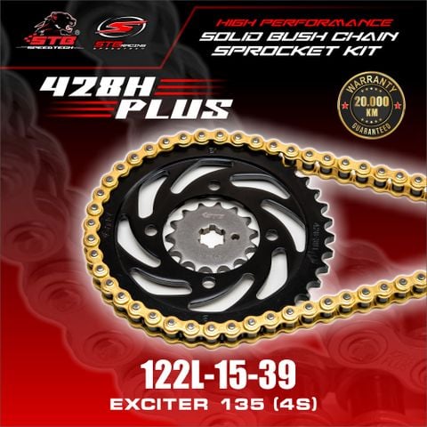 Bộ nhông sên dĩa STB cho Xe Exciter 135cc 428Hplus
