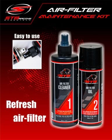 BỘ VỆ SINH VÀ DẦU DƯỠNG LỌC GIÓ ĐỘNG CƠ CAO CẤP STB