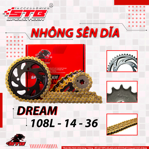 BỘ NHÔNG SÊN DĨA STB HIGH TECH DREAM 108L-14-36