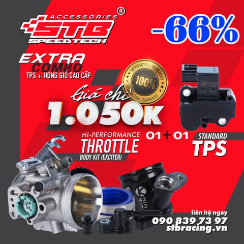 GIÁ SHOCK - COMBO HỌNG GIÓ EXCITER 150/WINNER 150 + TPS NHIỀU SIZE TÙY CHỌN