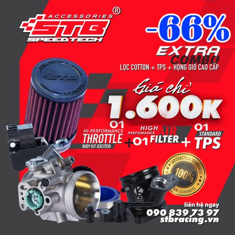 GIÁ SHOCK - COMBO LỌC TRỤ STB + HỌNG GIÓ EXCITER 150/WINNER 150  + TPS STB NHIỀU SIZE TÙY CHỌN