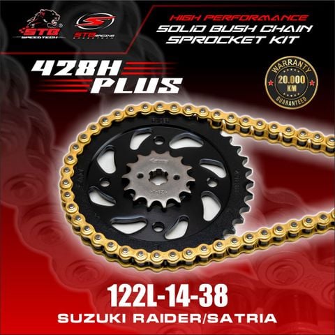 Bộ nhông sên dĩa STB cho Xe Raider Fi/ Satria Fi 150cc 428Hplus