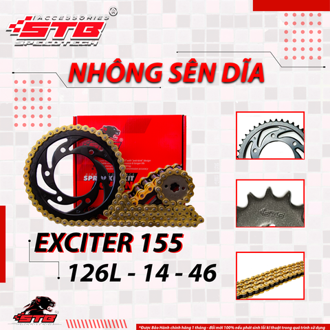 BỘ NHÔNG SÊN DĨA STB HIGH TECH EXCITER 155 126L-14-46