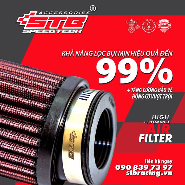 COMBO LỌC GIÓ TRỤ STB - ÁO TRÙM LỌC TRỤ STB - BỘ KIT VỆ SINH VÀ DẦU TẨM STB