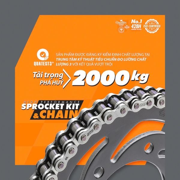 Bộ nhông sên dĩa STB cho Xe Future 428HDS STB black edition