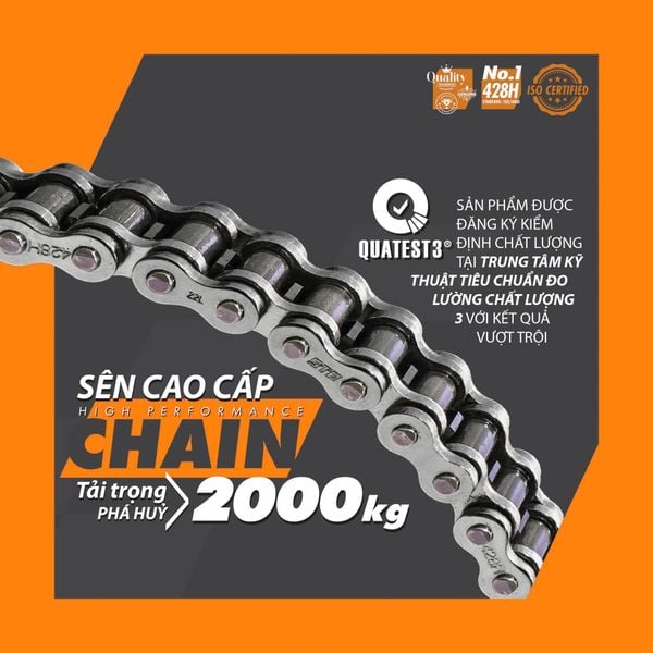 Bộ nhông sên dĩa STB cho Xe Future 428HDS STB black edition