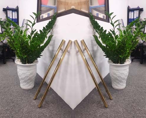 TAY VỊN INOX MẠ VÀNG TRÒN