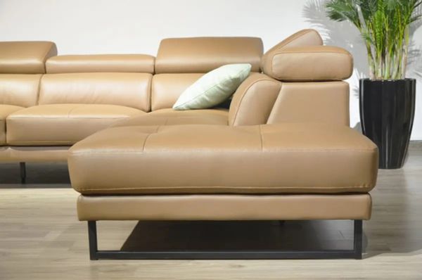 SOFA GÓC ELEGANCE 51 - SOFA DA THẬT NHẬP KHẨU MALAYSIA