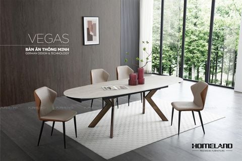 BÀN ĂN MẶT ĐÁ CAO CẤP VEGAS + 4 GHẾ