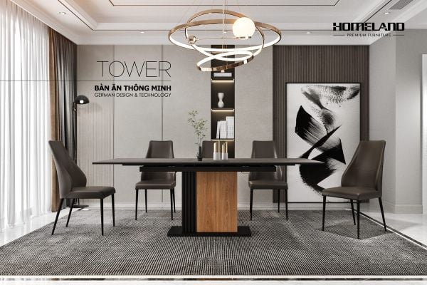 Phòng bếp 10m2 có đặt được bộ bàn ghế ăn 10 người hay không?