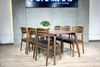 Bộ Bàn Ăn NIKKO 1.8m - Bộ bàn ghế ăn gỗ óc chó thương hiệu Nhật Bản