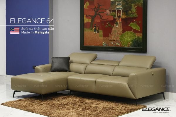 Elegance 64 - Sofa da - Sofa nhập khẩu - Sofa Malaysia - Sofa Giá Rẻ