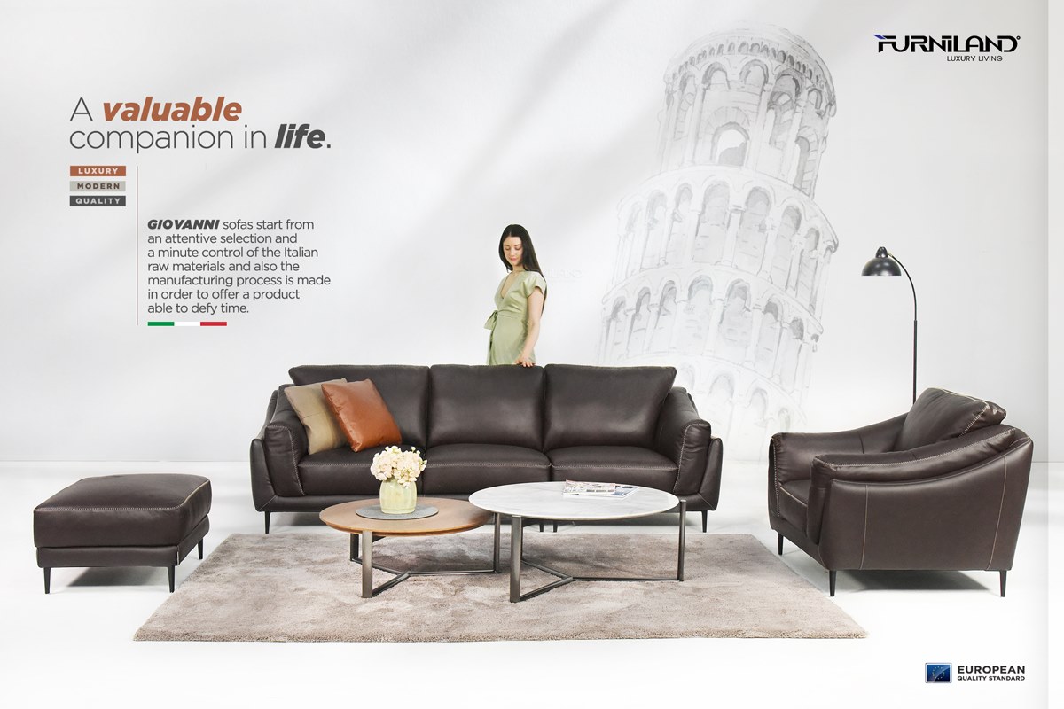 Ghế Sofa phong khách Giovanni Băng 4 - Sofa nhập khẩu Italia