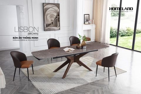 BỘ BÀN ĂN THÔNG MINH LISBON + 4 GHẾ