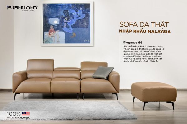 Ghế Sofa da Malaysia- Elegance 64