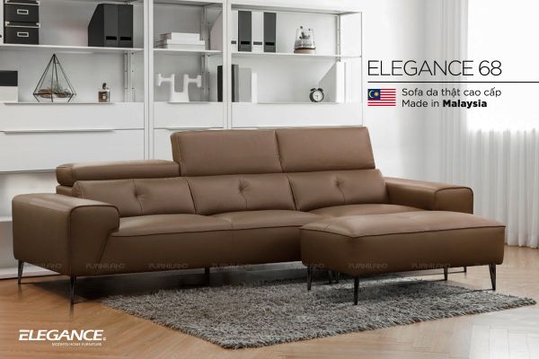 Ghế Sofa da Malaysia- Elegance 68