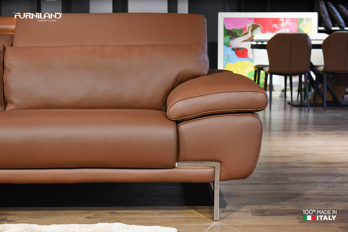 SOFA BĂNG 4 JERSEY - Sofa da thật nhập khẩu Italia