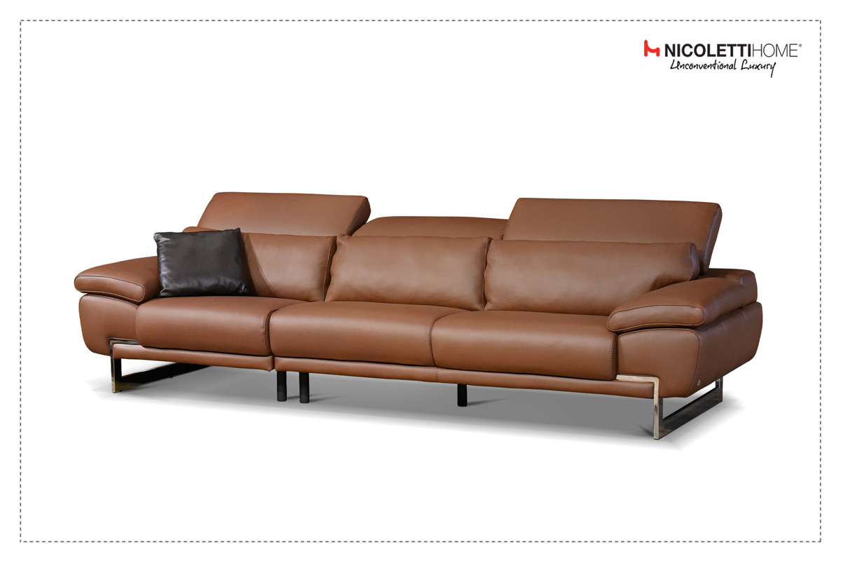 SOFA BĂNG 4 JERSEY - Sofa da thật nhập khẩu Italia