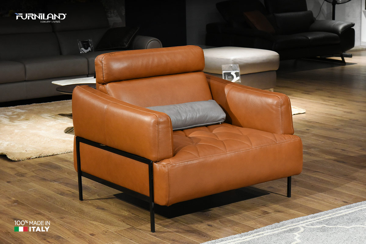 SOFA BĂNG BELLINI - Sofa da thật nhập khẩu Italia