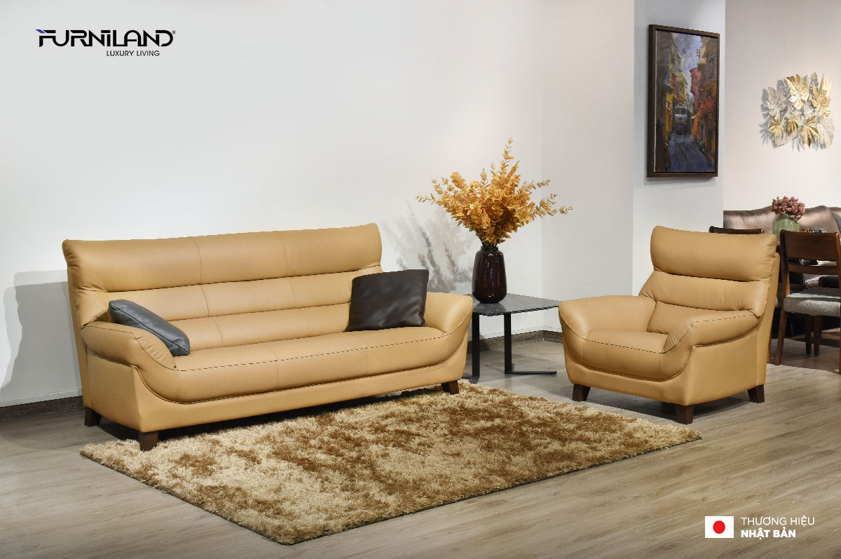 Sofa Celine - Sofa Nhật Bản - Sofa Da Thật - Sofa Nhập Khẩu