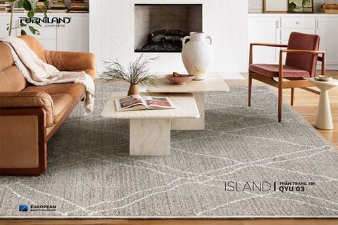 Thảm Trải Sàn Phòng Khách - Island QYU03