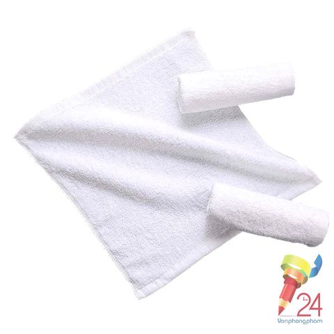 Khăn lau vuông trắng