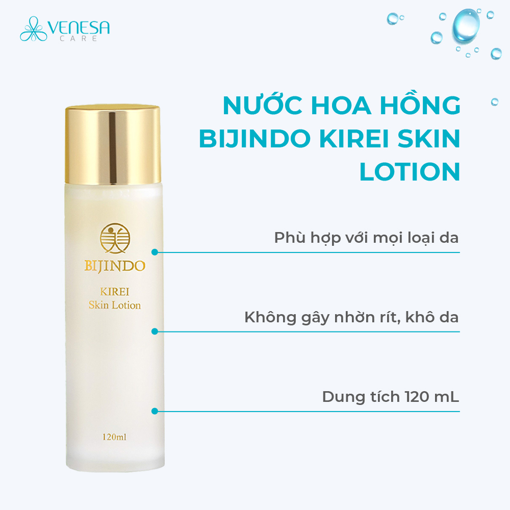 Nước Hoa Hồng BIJINDO KIREI Skin Lotion 120ml Vcare
