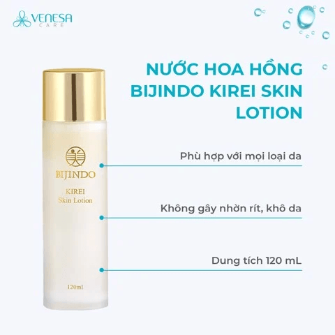 Nước Hoa Hồng BIJINDO KIREI Skin Lotion 120ml (BJD)