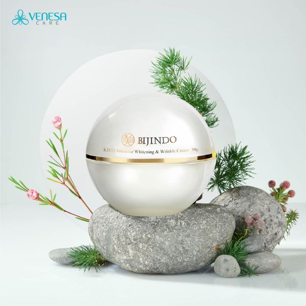 Kem Dưỡng Trắng & Cải Thiện Nếp Nhăn BIJINDO KIREI Intensive Whitening & Wrinkle Cream 50g
