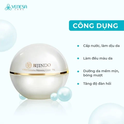 Kem Dưỡng Trắng Da Chuyên Sâu BIJINDO KIREI Intensive Whitening Cream 50g (BJD)