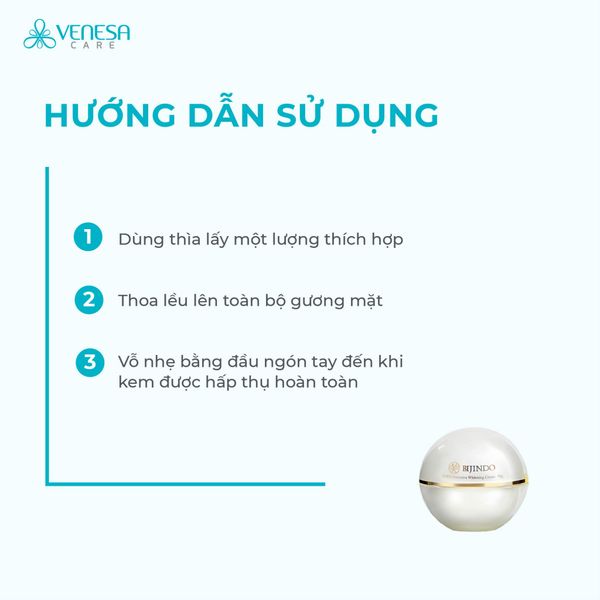 Kem Dưỡng Trắng Da Chuyên Sâu BIJINDO KIREI Intensive Whitening Cream 50g