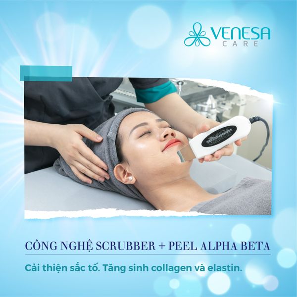 Trẻ hóa làn da mới (Gói Scrubber + Peel Alpha Beta) - 1 buổi