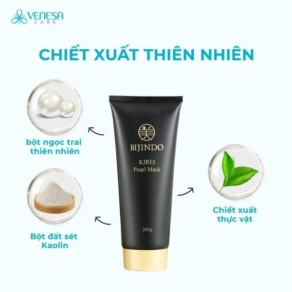 Mặt Nạ Ngọc Trai BIJINDO KIREI Pearl Mask 200g