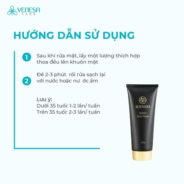 Mặt Nạ Ngọc Trai BIJINDO KIREI Pearl Mask 200g