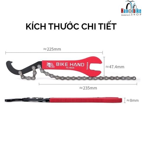 Dụng cụ tháo, siết líp xe đạp Fixed Gear, Road 3 trong 1 BikeHand