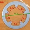Chắn xích cho đùi đĩa loại 5 ốc lục giác khoảng cách lỗ 6.5cm