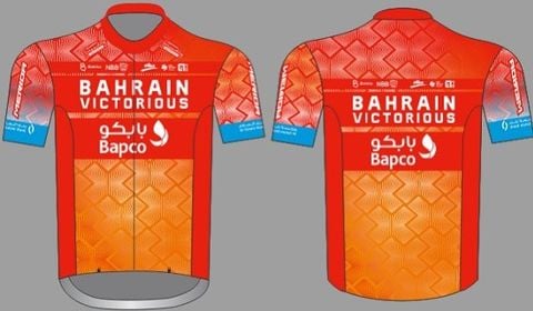 Áo đạp xe ngắn tay Bahrain