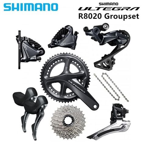 Bộ Group Shimano Ultegra R8020 Phanh Dầu