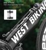 Bơm gắn xe West biking có đồng hồ 120psi mã 0711152B