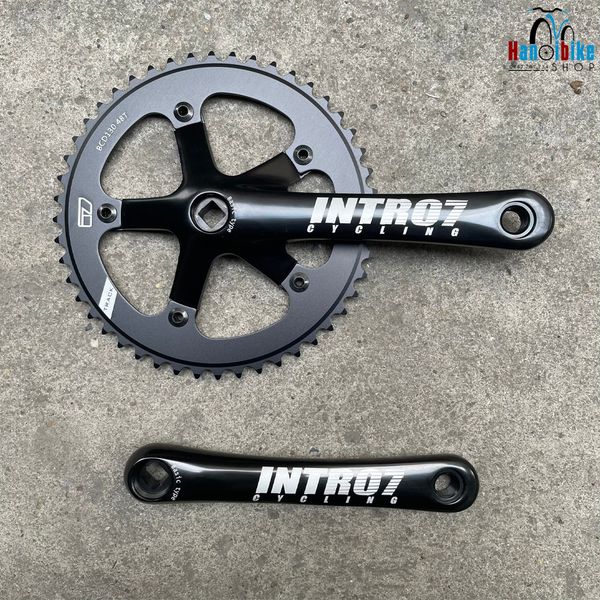 Đùi đĩa xe đạp Fixed Gear Intro 7 1 tầng cốt vuông BCD130 – Hanoibike shop