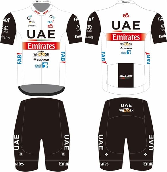 Bộ quần áo ngắn đạp xe đội tuyển UAE