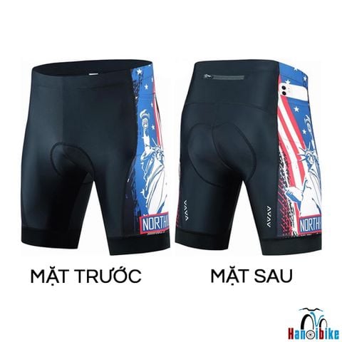 Quần đạp xe North Hill Size châu Âu