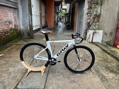 Xe Fixed Gear Gray F15 Tay cong Novatec