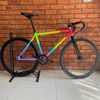 Xe Fixed Gear cơ bản Khung thép tay cong