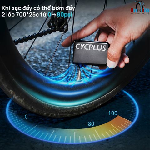 Bơm điện mini CYCPLUS E-Pump cao cấp AS2 100psi