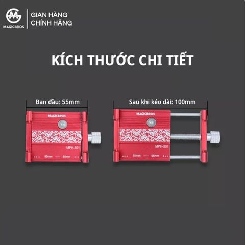 Giá treo điện thoại trên ghi đông xe đạp nhôm MagicBros SJJ 271